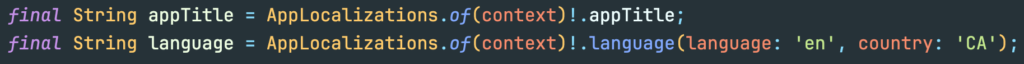 Accessing localized strings